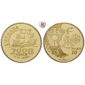 France, Fifth Republic, 10 Euro 2008, 7.77 g fine, PROOF