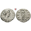 Roman Imperial Coins, Faustina Junior, wife of  Marcus Aurelius, Denarius 176-180, xf / vf