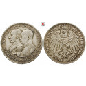 German Empire, Mecklenburg-Schwerin, Friedrich Franz IV., 5 Mark 1915, A, vf-xf / xf, J. 89