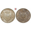German Empire, Lübeck, 2 Mark 1901, A, xf / vf-xf, J. 80