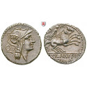 Roman Republican Coins, D. Silanus, Denarius 91 BC, xf