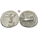 Roman Imperial Coins, Augustus, Denarius 29-27 BC, nearly xf
