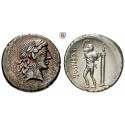 Roman Republican Coins, L. Marcius Censorinus, Denarius 82 BC, xf
