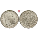 German Empire, Württemberg, Wilhelm II., 2 Mark 1904, F, nearly xf, J. 174