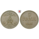 Finland, Grand Duchy, Alexander II., 5 Penniä 1866, vf-xf