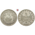 Weimar Republic, Standard currency, 3 Reichsmark 1931, A, xf / xf-unc, J. 349