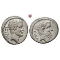 Roman Republican Coins, M. Junius Brutus, Denarius 54 BC, nearly xf