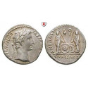 Roman Imperial Coins, Augustus, Denarius 2 BC-4 AD, nearly xf