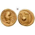 Roman Republican Coins, Caius Iulius Caesar, Aureus 46 BC, good vf