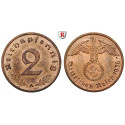 Third Reich, Standard currency, 2 Reichspfennig 1936, A, xf-unc, J. 362