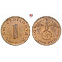 Third Reich, Standard currency, 1 Reichspfennig 1940, F, nearly FDC, J. 361