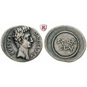 Roman Imperial Coins, Augustus, Denarius about 19 BC, good vf