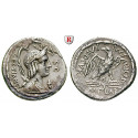 Roman Republican Coins, M. Plaetorius Cestianus, Denarius 67 BC, good vf
