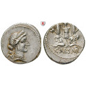 Roman Republican Coins, Caius Iulius Caesar, Denarius 46-45 BC, vf-xf