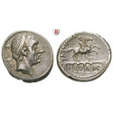 Roman Republican Coins, L. Marcius Philippus, Denarius 56 BC, nearly xf
