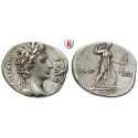 Roman Imperial Coins, Augustus, Denarius 10 BC, vf