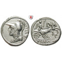 Roman Republican Coins, P. Servillus Rullus, Denarius 100 BC, vf-xf