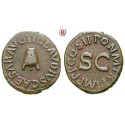 Roman Imperial Coins, Claudius I., Quadrans Jan.-Dez. 42, vf