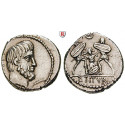 Roman Republican Coins, L. Titurius Sabinus, Denarius 89 BC, xf