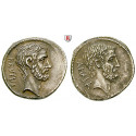 Roman Republican Coins, M. Junius Brutus, Denarius 54 BC, good vf
