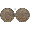 France, Napoleon III, 10 Centimes 1854, vf-xf