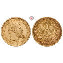 German Empire, Württemberg, Wilhelm II., 10 Mark 1905, F, vf-xf, J. 295