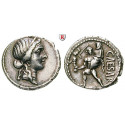 Roman Republican Coins, Caius Iulius Caesar, Denarius 47-46 BC, vf-xf