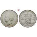 Netherlands, Kingdom Of The Netherlands, Wilhelmina I., 2 1/2 Gulden 1940, xf