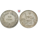 French Indo-China, 20 Centiemes 1937, good xf