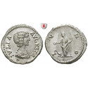 Roman Imperial Coins, Julia Domna, wife of Septimius Severus, Denarius 202, xf / vf-xf