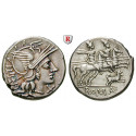 Roman Republican Coins, C. Antestius, Denarius 146 BC, vf-xf