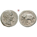 Roman Republican Coins, Q. Caecilius Metellus, Denarius 81 BC, vf-xf