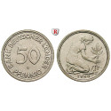 Federal Republic, Standard currency, 50 Pfennig 1950, G, xf-unc, J. 379