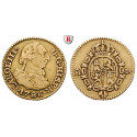 Spain, Carlos III, 1/2 Escudo 1786, vf