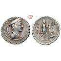 Roman Republican Coins, C. Mamilius Limetanus, Denarius, serratus 82 BC, vf