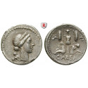 Roman Republican Coins, Caius Iulius Caesar, Denarius 46-45 BC, vf-xf