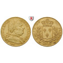 France, Louis XVIII, 20 Francs 1815, 5.81 g fine, good vf
