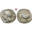 Italy-Lucania, Velia, Didrachm 340-334 BC, vf