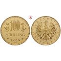 Austria, 1. Republik, 100 Schilling 1934, 21.17 g fine, good xf