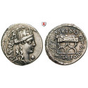 Roman Republican Coins, M. Plaetorius Cestianus, Denarius, vf