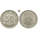 German Empire, Standard currency, 50 Pfennig 1876, A, xf, J. 7
