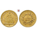 Chile, Republic, Peso 1862, 1.38 g fine, nearly xf