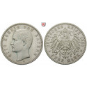 German Empire, Bayern, Otto, 5 Mark 1891, D, vf, J. 46
