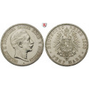 German Empire, Preussen, Wilhelm II., 5 Mark 1888, A, vf-xf / xf, J. 101