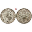 German Empire, Sachsen, Albert, 2 Mark 1896, E, vf-xf / xf, J. 124