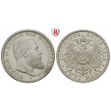 German Empire, Württemberg, Wilhelm II., 2 Mark 1912, F, vf-xf, J. 174