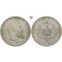 German Empire, Württemberg, Wilhelm II., 5 Mark 1908, F, xf / good xf, J. 176
