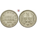 Weimar Republic, Standard currency, 3 Mark 1924, F, xf, J. 312