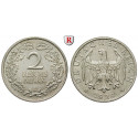 Weimar Republic, Standard currency, 2 Reichsmark 1926, A, xf, J. 320