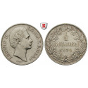 Bavaria, Kingdom, Ludwig II., 1/2 Gulden 1870, nearly xf